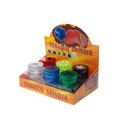 3 Parts Plastic Tobacco Grinder - HX001-3 - www.justgovape.co.uk