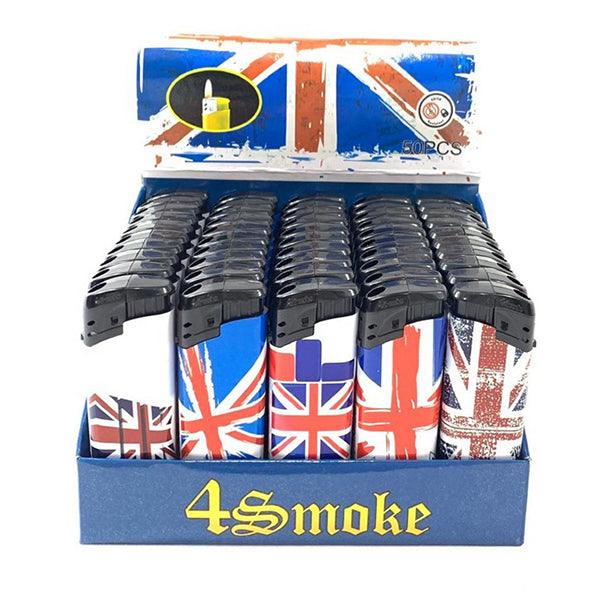 50 x 4Smoke Electronic Printed Lighters - DY068 - www.justgovape.co.uk