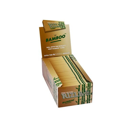 50 New Rizla Bamboo Ultra Thin Regular Rolling Papers - www.justgovape.co.uk