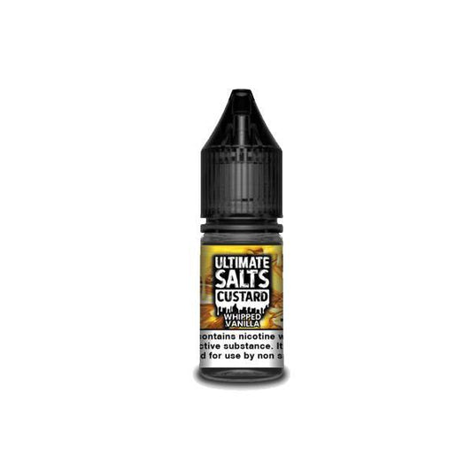 20MG Ultimate Puff Salts Custard 10ML Flavoured Nic Salts - www.justgovape.co.uk