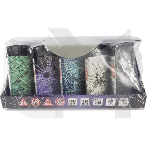 4Smoke Refillable Flat Printed Lighters 25 Pack - XHD8111 - www.justgovape.co.uk