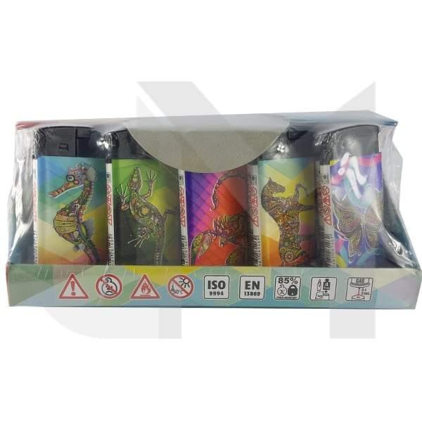 4Smoke Refillable Flat Printed Lighters 25 Pack - XHD8111 - www.justgovape.co.uk