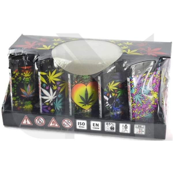 4Smoke Refillable Flat Printed Lighters 25 Pack - XHD8111 - www.justgovape.co.uk