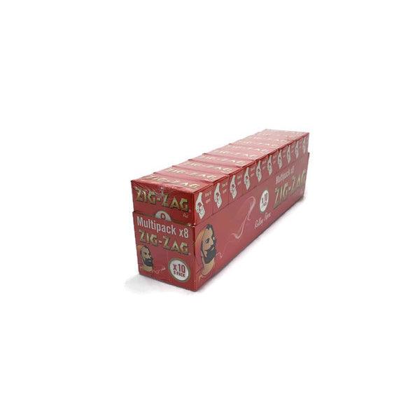 8 Booklet Zig-Zag Red Regular Size Rolling Papers - Pack of 10 - www.justgovape.co.uk