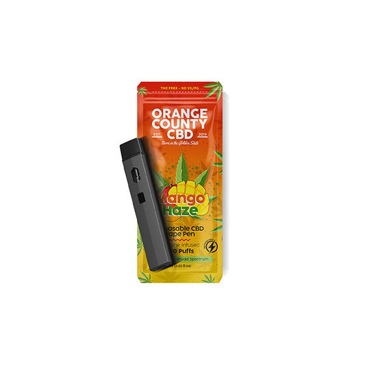 Orange County CBD 600mg CBD Disposable Vape - 1ml 700 Puffs ::Short Dated Stock:: - www.justgovape.co.uk