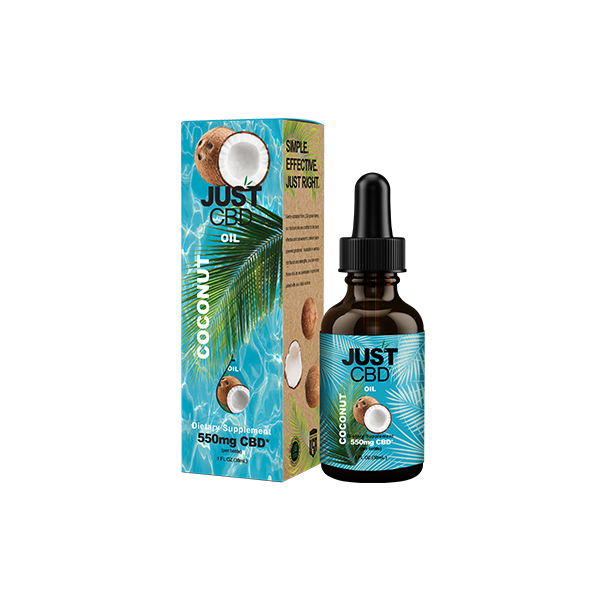 Just CBD 550mg Coconut Oil Tincture - 30ml - www.justgovape.co.uk