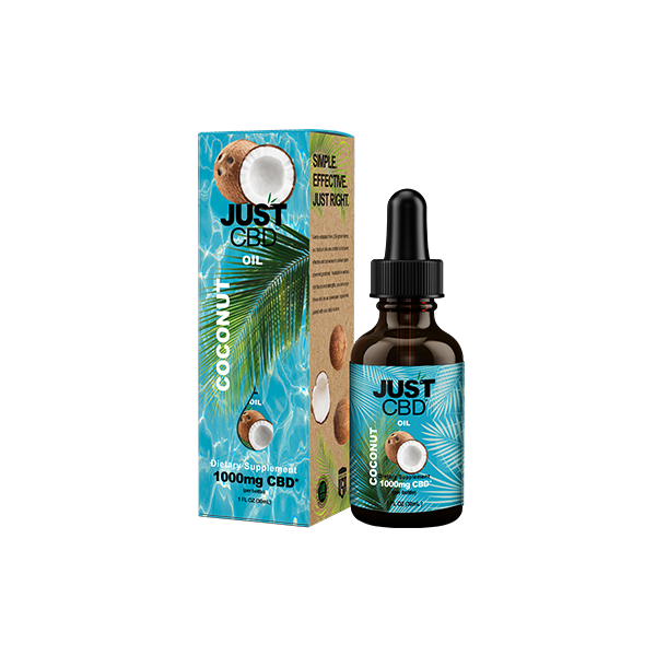 Just CBD 1000mg Coconut Oil Tincture - 30ml - www.justgovape.co.uk