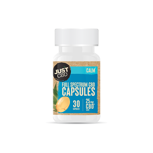 Just CBD 750mg Full Spectrum Soft Gels 30ct Capsules - www.justgovape.co.uk