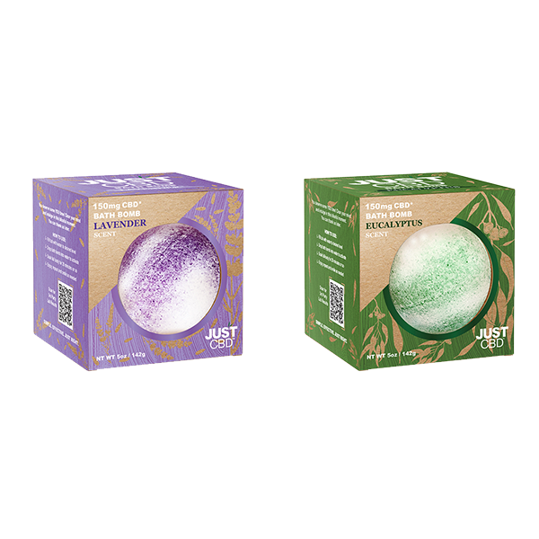 Just CBD 150mg Bath Bombs - 142g - www.justgovape.co.uk