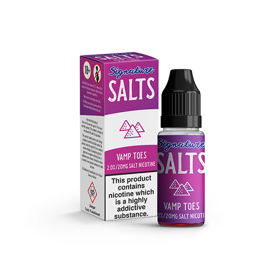 20mg Signature Salts By Signature Vapours 10ml Nic Salt (50VG/50PG) (BUY 1 GET 1 FREE) - www.justgovape.co.uk