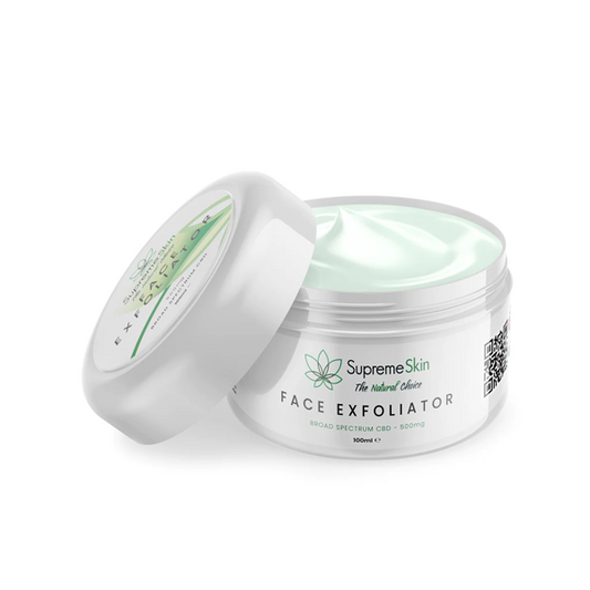 Supreme CBD 500mg CBD Face Exfoliator - 100ml - www.justgovape.co.uk