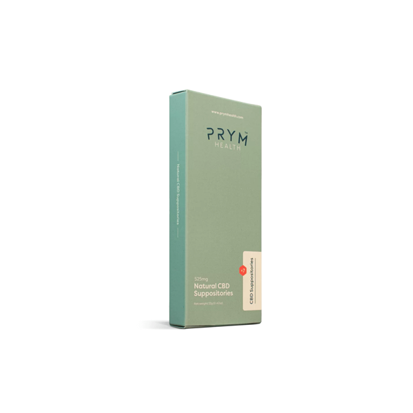 Prym Health 525mg CBD Suppositories - 7 Patches - www.justgovape.co.uk