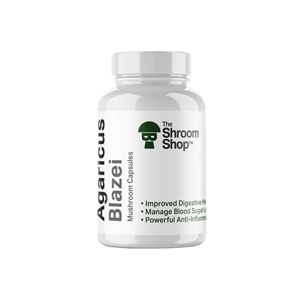 The Shroom Shop Agaricus Blazei 45000mg Capsules - 90 Caps - www.justgovape.co.uk