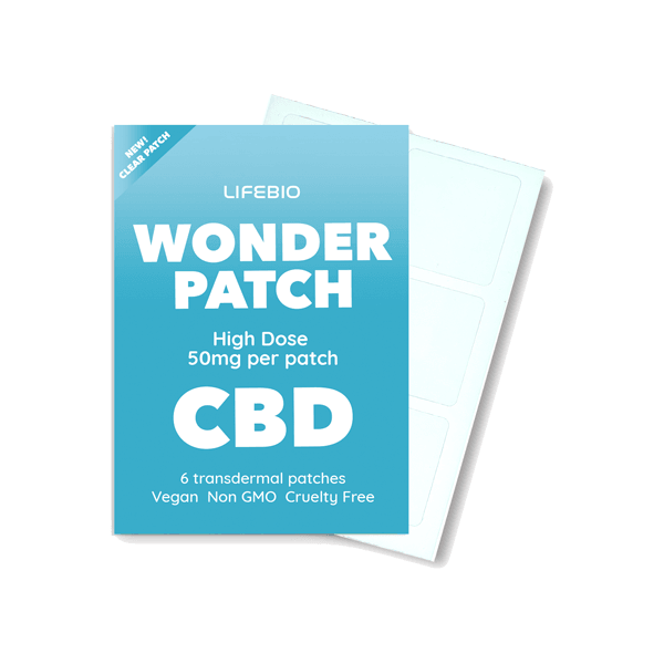 Lifebio 300mg CBD Wonderpatch Patches - 6 Patches - www.justgovape.co.uk