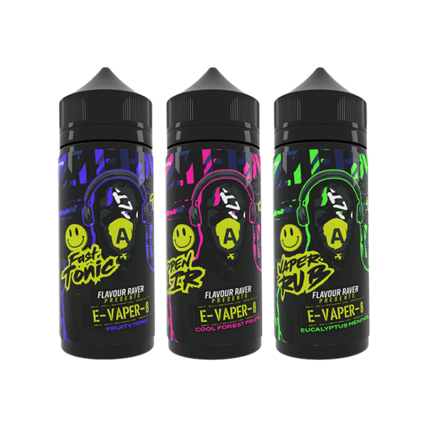 Flavour Raver E-Vaper-8 100ml Shortfill 0mg (70VG/30PG) - www.justgovape.co.uk