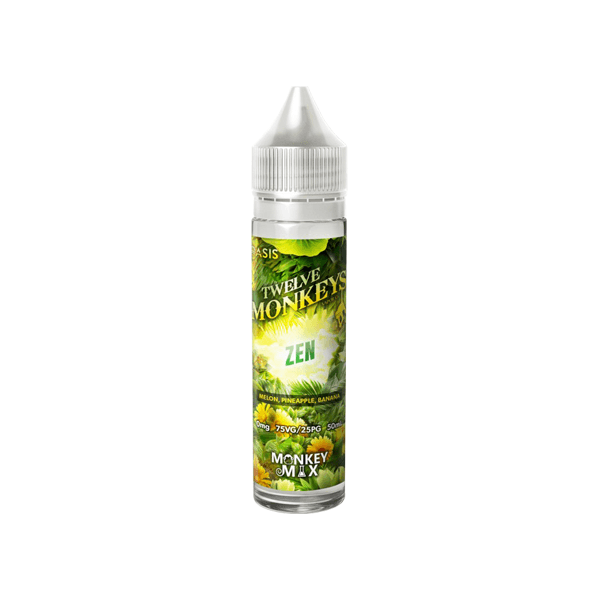 Oasis by Twelve Monkeys 50ml Shortfill 0mg (75VG/25PG) - www.justgovape.co.uk