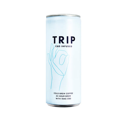 12 x TRIP 15mg CBD Infused Cold Brew Coffee Drink 250ml - www.justgovape.co.uk