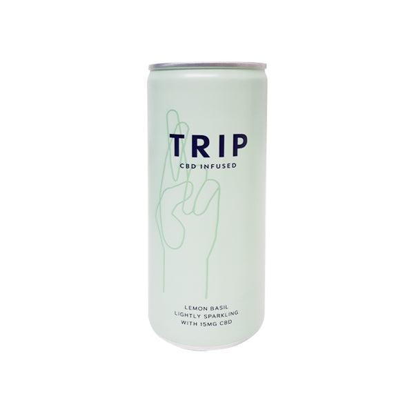 24 x TRIP 15mg CBD Infused Lemon & Basil Drink 250ml - www.justgovape.co.uk