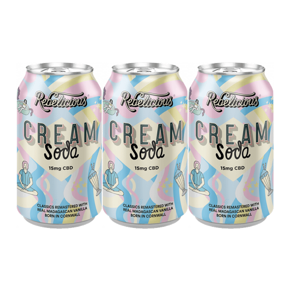 12 x Rebelicious Cream Soda Sparkling Soft Drink - 330ml - www.justgovape.co.uk