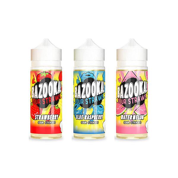 Bazooka Sour Straws 100ml Shortfill 0mg (70VG/30PG) - www.justgovape.co.uk