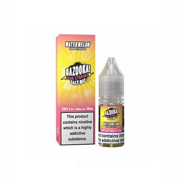 10mg Bazooka Sour Straws 10ml Nic Salts (50VG/50PG) - www.justgovape.co.uk