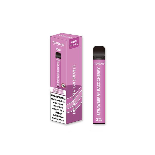 20mg Top Bar EE 600 Disposable Vape Device 600 Puffs - www.justgovape.co.uk