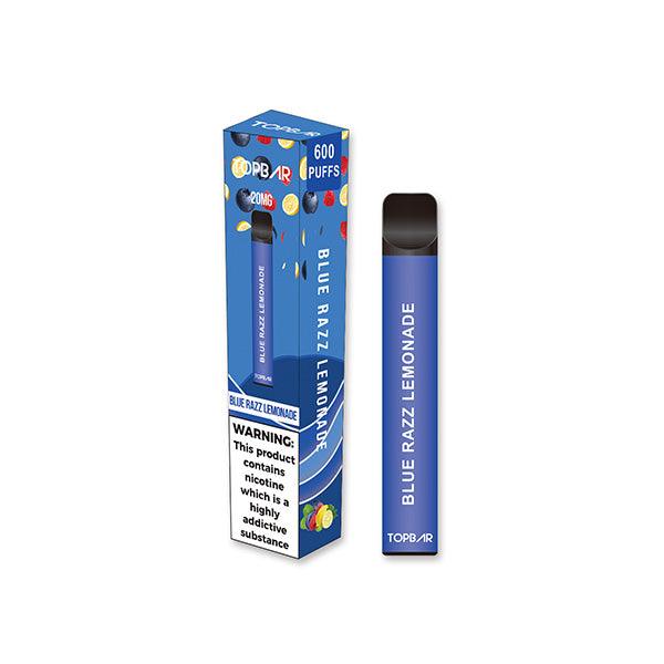 20mg Top Bar EE 600 Disposable Vape Device 600 Puffs - www.justgovape.co.uk