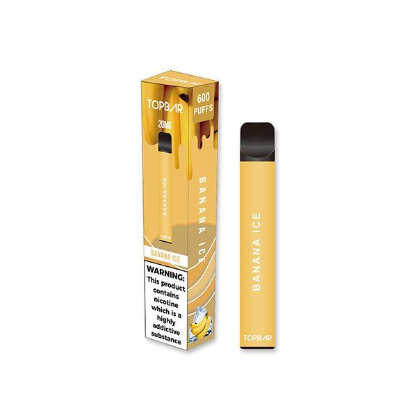 20mg Top Bar EE 600 Disposable Vape Device 600 Puffs - www.justgovape.co.uk