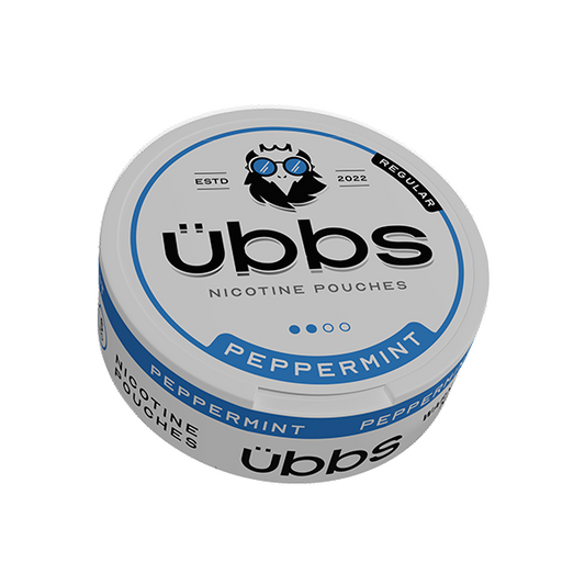 6mg Übbs Peppermint Regular Strength Nicotine Pouches - 20 Pouches - www.justgovape.co.uk