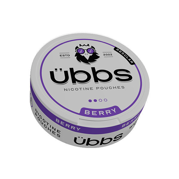 6mg Übbs Berry Regular Strength Nicotine Pouches - 20 Pouches - www.justgovape.co.uk