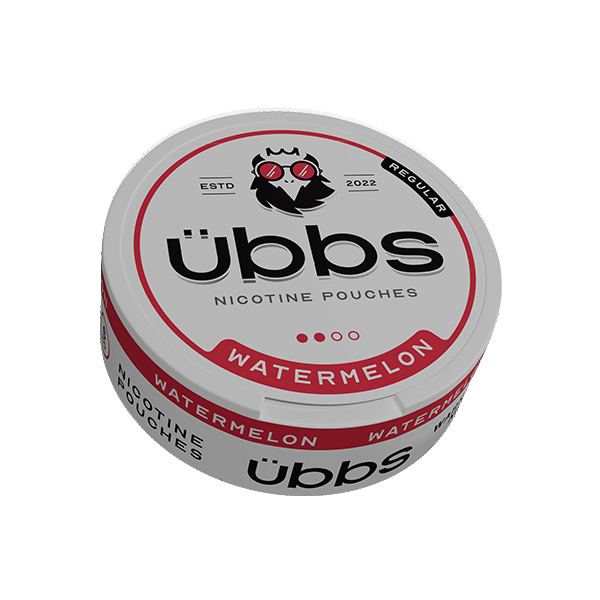 6mg Übbs Watermelon Regular Strength Nicotine Pouches - 20 Pouches - www.justgovape.co.uk