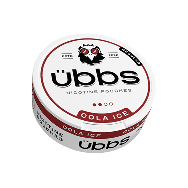 6mg Übbs Cola Ice Regular Strength Nicotine Pouches - 20 Pouches - www.justgovape.co.uk