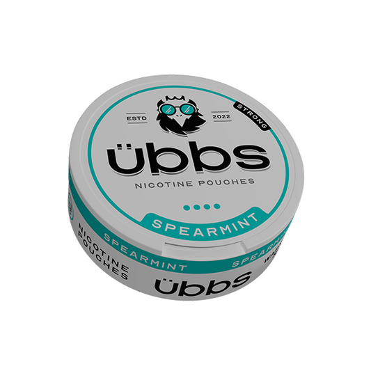 11mg Übbs Spearmint Strong Nicotine Pouches - 20 Pouches - www.justgovape.co.uk