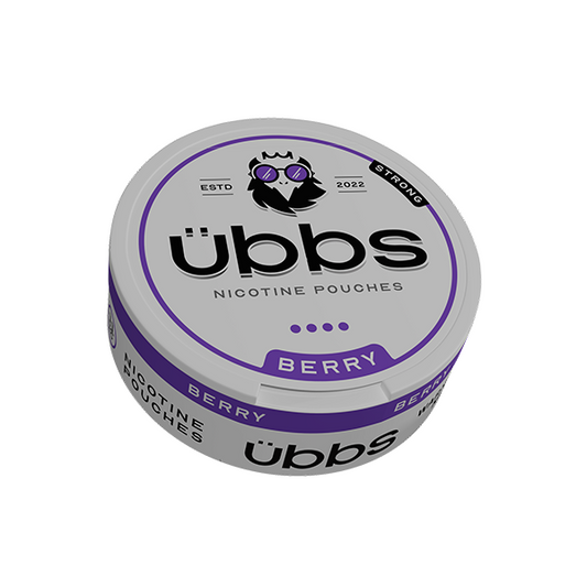 11mg Übbs Berry Strong Nicotine Pouches - 20 Pouches - www.justgovape.co.uk