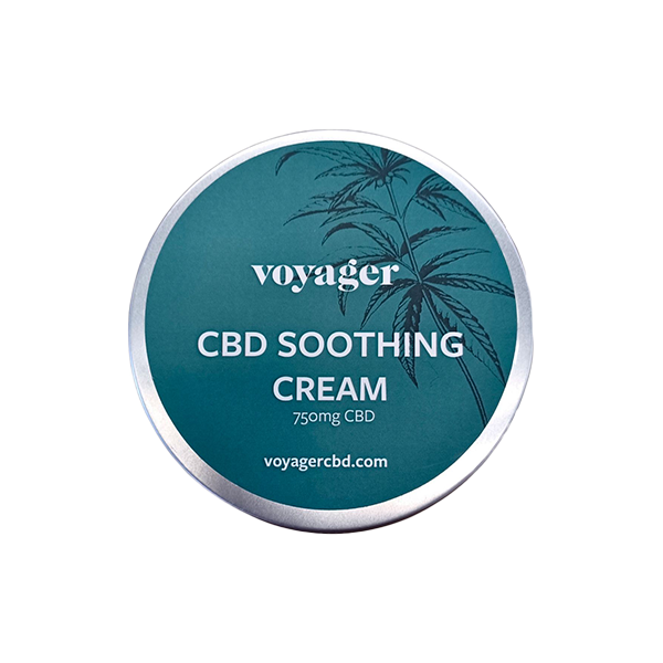 Voyager 750mg CBD Soothing Cream Travel Size - 50ml - www.justgovape.co.uk