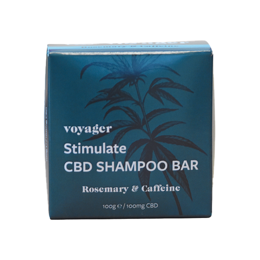 Voyager 100mg CBD Stimulate Shampoo Bar - 100g - www.justgovape.co.uk