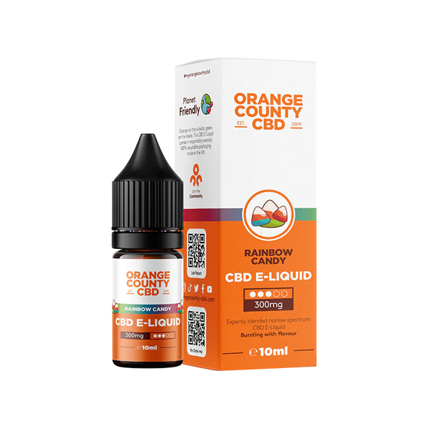 Orange County CBD 300mg Broad Spectrum CBD E-liquid 10ml (50VG/50PG) - www.justgovape.co.uk