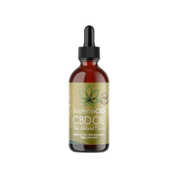 Supreme CBD 12000mg Full Spectrum CBD Tincture Oil - 100ml - www.justgovape.co.uk