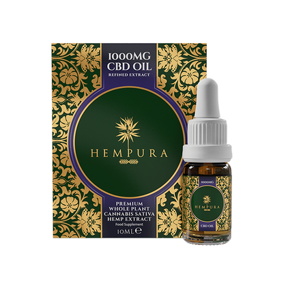 Hempura 1000mg CBD Broad Spectrum Oil Refined with terpenes - 10ml - www.justgovape.co.uk