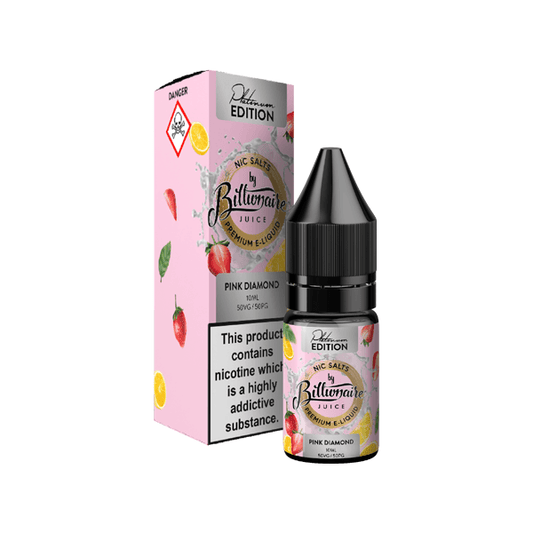 10mg Billionaire Juice Platinum Edition 10ml Nic Salts (50VG/50PG) - www.justgovape.co.uk