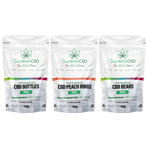 Supreme CBD 200mg CBD Gummies Grab Bag - 50g - www.justgovape.co.uk