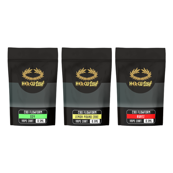 HercuLeaf 450mg CBD Vape Cartridge 0.5ml - www.justgovape.co.uk