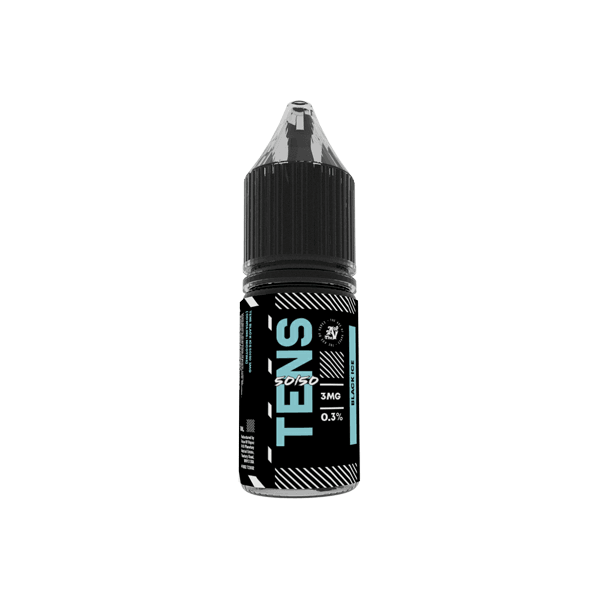 3mg Tens 50/50 10ml (50VG/50PG) - Pack Of 10 - www.justgovape.co.uk