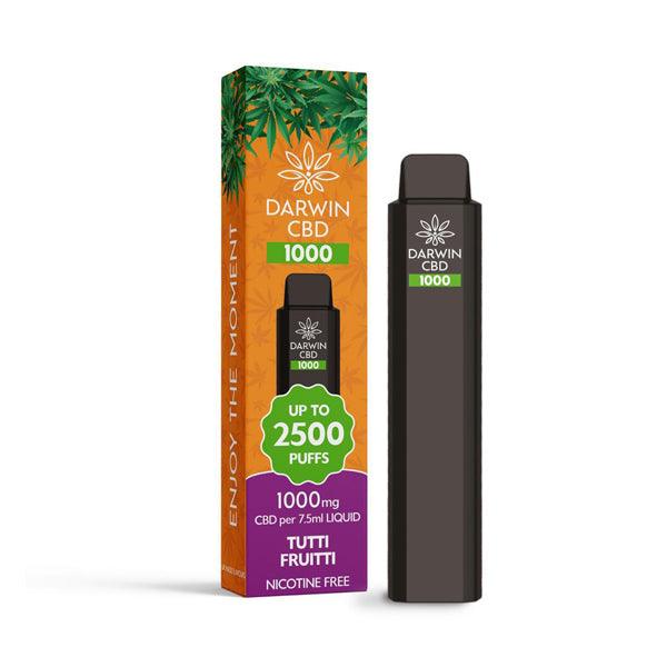 Darwin CBD 1000 Disposable Vape Device 2500 Puffs - www.justgovape.co.uk