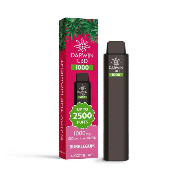 Darwin CBD 1000 Disposable Vape Device 2500 Puffs - www.justgovape.co.uk