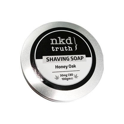 NKD 30mg CBD Speciality Shaving Soap 100g - Honey Oak (BUY 1 GET 1 FREE) - www.justgovape.co.uk