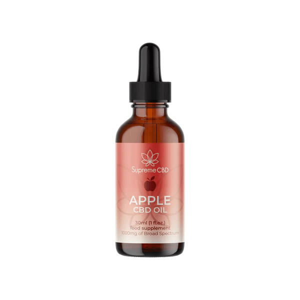 Supreme CBD 1000mg Broad Spectrum Apple CBD Oil - 30ml - www.justgovape.co.uk