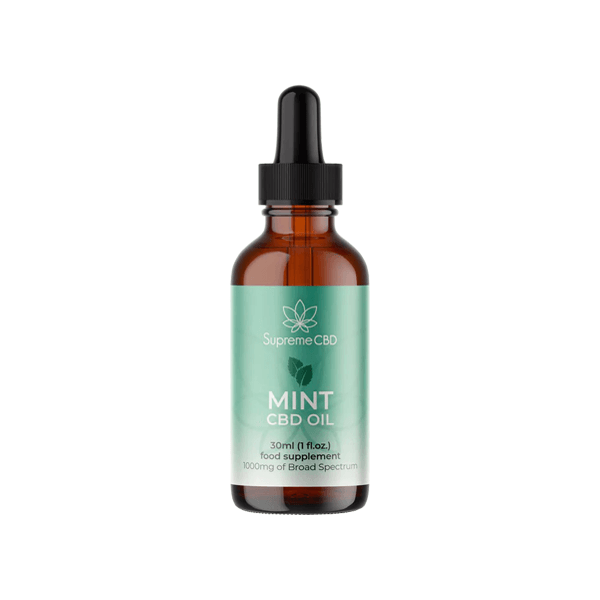 Supreme CBD 1000mg Broad Spectrum Mint CBD Oil - 30ml - www.justgovape.co.uk