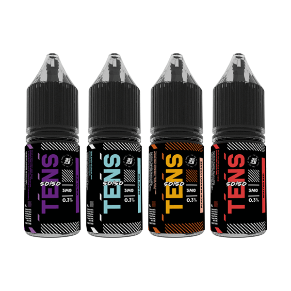 18mg Tens 50/50 10ml (50VG/50PG) - Pack Of 10 - www.justgovape.co.uk