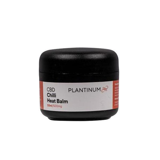 Plantinum CBD 500mg CBD Heat Balm - 50ml - www.justgovape.co.uk